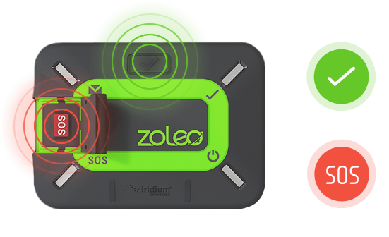ZOLEO SOS and Check In Buttons